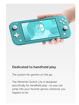 Nintendo Switch Lite Vert avec 6 jeux pré-installés