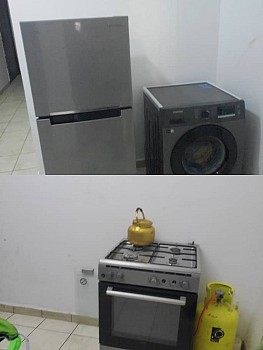 Lot électroménager Samsung - Réfrigérateur, cuisinière, machine à laver