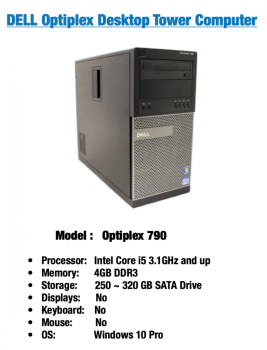 Refurbished Dell Optiplex 790 Desktop for sale