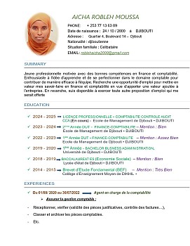 Professionnelle en finance et comptabilité à la recherche d\'opportunités d\'emploi