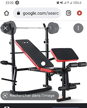 Banc de musculation.