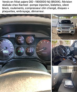 Mitsubishi Pajero DI-D 5P, boîte manuelle, très bon état
