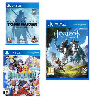 Lot de 3 jeux PS4 - au jour du 17/08/2018
