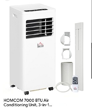 Climatiseur portable Anglais 3 en 1 , 7000 BTU, 1000 Watts