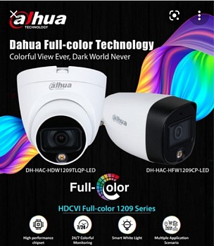 Dahua cam full color 2mp,4mp