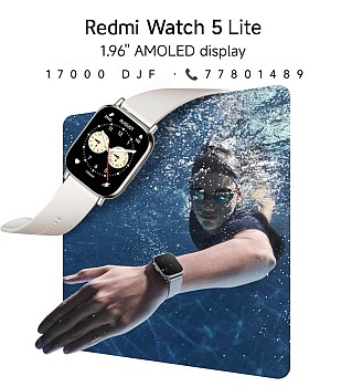 Montre connectée Redmi Watch 5 Lite - 18 jours d\'autonomie, écran carré élégant
