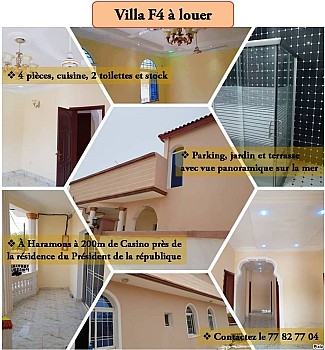 À louer Villa F4 à Haramous