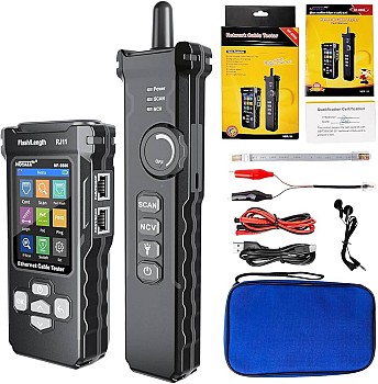 Testeur de câbles réseau NF 8506 avec traceur et écran couleur