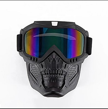 Lunettes de moto coupe-vent avec masque de protection
