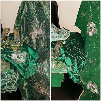Boubou vert pour mariage