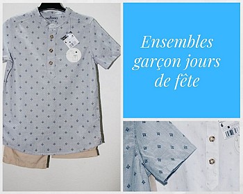 Ensembles garçon spécial Aïd disponibles en plusieurs tailles