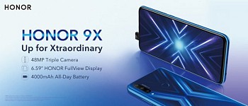 Honor 9X 48 MP Triple Camera, 128 GB