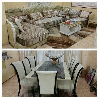 Salle a manger 8 chaises + 2 tapis