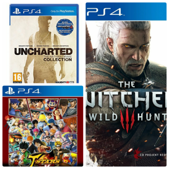 Jeux ps 4 jstar et the Witcher