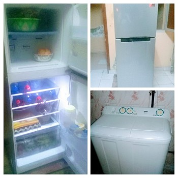 Samsung Refrigerator & Haier Washing Machine
