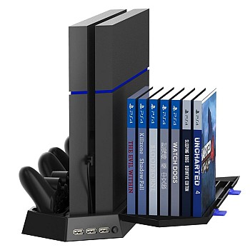PS4 stand with cooling fan