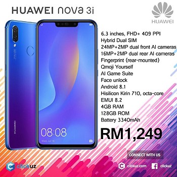 Huawei Nova 3i: Tout Neuf