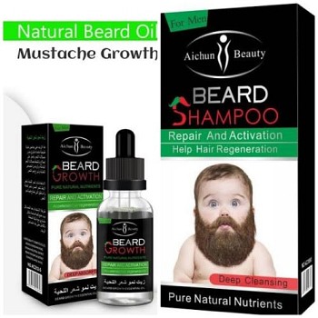 Beard growth oil + beard shampoing