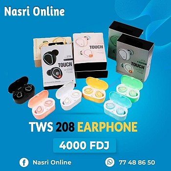 Écouteurs sans fil Macarone bonbons TWS 208 tactile Bluetooth 5.0