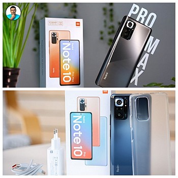 Xiaomi Redmi Note 10 Pro Max + 2 coques de protection