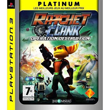 CD de jeu PS3 ratchet et clank opération destruction