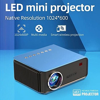 Mini Projecteur Portable 1080p - écran 17-32 Pouces, Durée LED 30 000 H, Connectique HDMI/AV/USB - Pour Films, Jeux, Présentation - 10