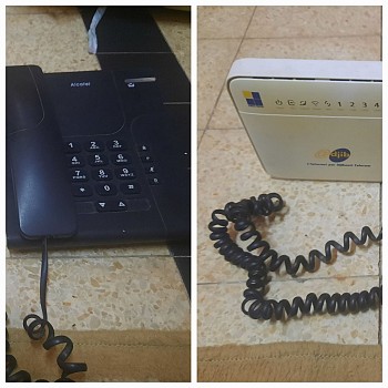 Ensemble Modem Wifi et Téléphone Fixe en Bon État
