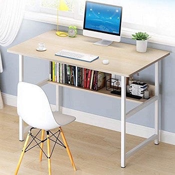 Table de travail en bois naturel pour une productivité optimale