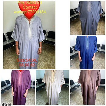 Khamis marocain confortable et large, nouveau stock limité à prix adorable