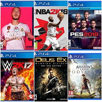 Vente lot de CD PS4 très bon état sans rayures