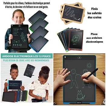 Tablette Électronique 12 pouces pour Enfants - Stimulez leur Créativité et Développement Intellectuel!