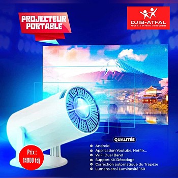 Projecteur Portable Intelligent HY300 pour Partager Écran avec Ordinateur