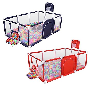 Parc de jeu pour bébé avec 50 balles – Sécurisé et spacieux