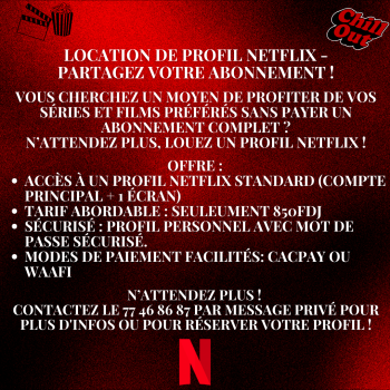 Location Profil Netflix - Partagez votre abonnement !