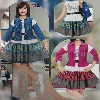 Robe fille avec veste AT – Modèle 2 pièces disponibles