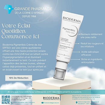 Get 10% OFF BIODERMA Daily Care – Only at Grande Pharmacie de La Corne d’Afrique!