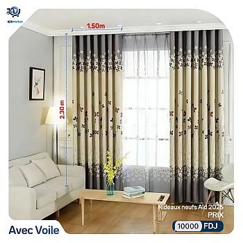 Rideaux et voilages prix abordables