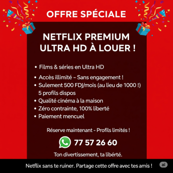 Abonnement mensuel Netflix