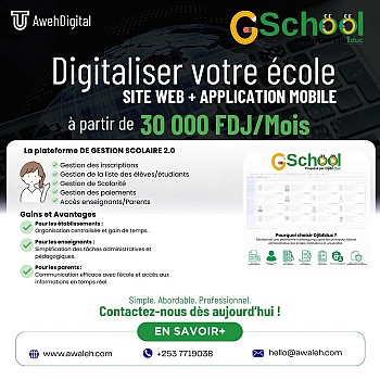 Plateforme de gestion scolaire digitale locale
