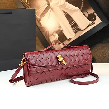 Portefeuille femme tressé avec bandoulière – Plusieurs coloris