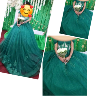 Robe vert long pour soirée