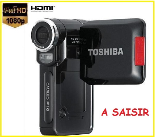 Camescope de poche HD/TOSHIBA CAMILEO P10/NEUF