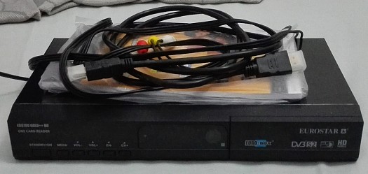 Lecteur TV-HD Eurostar EB9700 Gold avec l\'antenne ronde