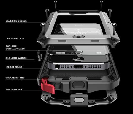 Coque Lunatik Iphone 6 /6S contre Protection Extreme