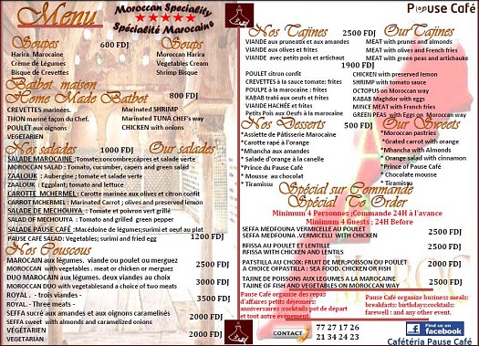 Pause café Restaurant Marocain