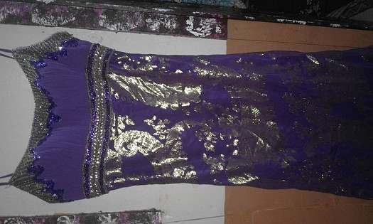 Robe violet soirée