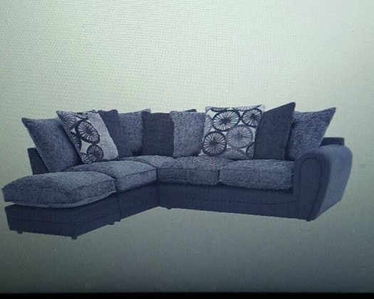 Black /silver Sofa