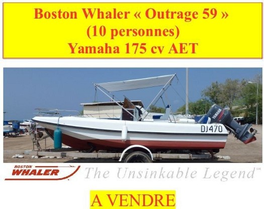 boston whaler - 10 pers - yamaha 175 cv