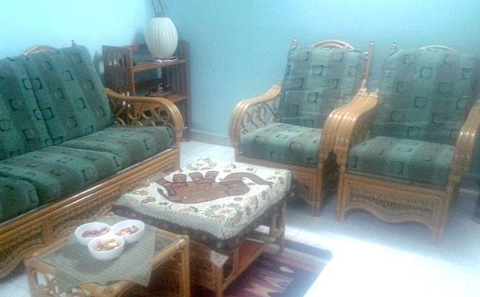 Salon en bambou 6 places