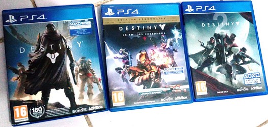 Collection de 3 jeux destiny sur ps4